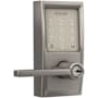 Schlage Encode WiFi Enabled Electronic Keypad Latitude Door Lever with Century Trim Satin Nickel