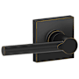 Schlage Broadway Passage Door Lever Set with Decorative Collins Trim (Formerly Dexter) Aged Bronze
