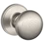 Schlage Stratus Passage Door Knob Set with Round Rose from the J Series Satin Nickel