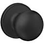Schlage Stratus Passage Door Knob Set with Round Rose from the J Series Matte Black