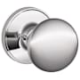 Schlage Stratus Passage Door Knob Set with Round Rose from the J Series Bright Chrome