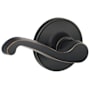 Schlage LaSalle Non-Turning One-Sided Dummy Left Handed Lever from the J-Series (Formerly Dexter) Aged Bronze