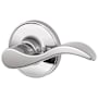 Schlage Seville Right Handed Non-Turning One-Sided Dummy Door Lever with Round Rose from the J Series Polished Chrome