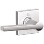 Schlage Solstice Non-Turning One-Sided Dummy Door Lever with Decorative Collins Trim (Formerly Dexter) Bright Chrome