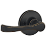 Schlage Torino Non-Turning One-Sided Dummy Lever from the J-Series (Formerly Dexter) Aged Bronze