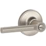 Schlage Broadway Privacy Door Lever Set from the J-Series Satin Nickel