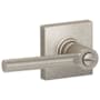 Schlage Broadway Privacy Door Lever Set with Decorative Collins Trim (Formerly Dexter) Satin Nickel