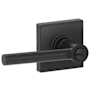 Schlage Broadway Privacy Door Lever Set with Decorative Collins Trim (Formerly Dexter) Matte Black