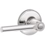 Schlage Broadway Privacy Door Lever Set from the J-Series Bright Chrome