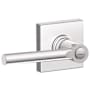 Schlage Broadway Privacy Door Lever Set with Decorative Collins Trim (Formerly Dexter) Polished Chrome