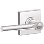 Schlage Broadway Privacy Door Lever Set with Decorative Collins Trim (Formerly Dexter) Bright Chrome
