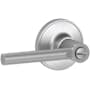 Schlage Broadway Privacy Door Lever Set from the J-Series Satin Chrome