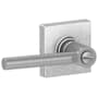 Schlage Broadway Privacy Door Lever Set with Decorative Collins Trim (Formerly Dexter) Satin Chrome