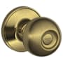Schlage Corona Privacy Door Knob Set (Formerly Dexter) Antique Brass