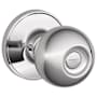 Schlage Corona Privacy Door Knob Set (Formerly Dexter) Polished Chrome