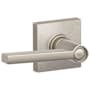 Schlage Solstice Privacy Door Lever Set with Decorative Collins Trim (Formerly Dexter) Satin Nickel