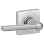 Schlage Solstice Privacy Door Lever Set with Decorative Collins Trim (Formerly Dexter) Satin Chrome