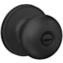 Schlage Stratus Privacy Door Knob Set with Round Rose from the J Series Matte Black