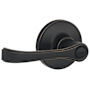 Schlage Torino Privacy Door Lever Set from the J-Series Aged Bronze