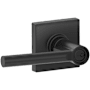 Schlage Broadway Single Cylinder Keyed Entry Door Lever Set with Decorative Collins Trim (Formerly Dexter) Matte Black