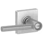 Schlage Broadway Single Cylinder Keyed Entry Door Lever Set with Decorative Collins Trim (Formerly Dexter) Satin Chrome