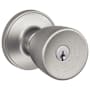 Schlage Byron Keyed Entry Single Cylinder Door Knob Set (Formerly Dexter) Satin Stainless Steel