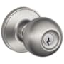 Schlage Corona Keyed Entry Single Cylinder Door Knob Set (Formerly Dexter) Satin Stainless Steel