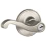 Schlage LaSalle Single Cylinder Keyed Entry Door Lever Set from the J-Series Satin Nickel
