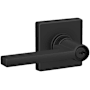 Schlage Solstice Single Cylinder Keyed Entry Door Lever Set with Decorative Collins Trim (Formerly Dexter) Matte Black