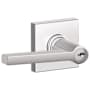 Schlage Solstice Single Cylinder Keyed Entry Door Lever Set with Decorative Collins Trim (Formerly Dexter) Bright Chrome