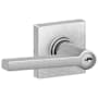 Schlage Solstice Single Cylinder Keyed Entry Door Lever Set with Decorative Collins Trim (Formerly Dexter) Satin Chrome