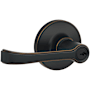Schlage Torino Single Cylinder Keyed Entry Door Lever Set (Formerly Dexter) Aged Bronze