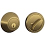 Schlage Single Cylinder Deadbolt (Formerly Dexter) Antique Brass