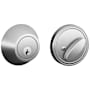 Schlage Single Cylinder Deadbolt (Formerly Dexter) Satin Chrome