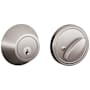 Schlage Single Cylinder Deadbolt (Formerly Dexter) Satin Stainless Steel