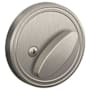 Schlage One Sided Deadbolt from the JD-Series (Formerly Dexter) Satin Nickel