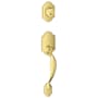 Schlage Paris Single Cylinder Keyed Entry Handleset Exterior Pack from the J-Series (Formerly Dexter) Polished Brass