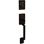 Schlage Sutton Exterior Only Sectional Single Cylinder Keyed Entry Handleset from the J-Series Aged Bronze