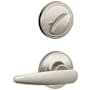 Schlage Dover Single Cylinder Interior Pack Handleset from the J-Series (Formerly Dexter) - Exterior Handleset Sold Separately Satin Nickel