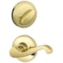 Schlage Lasalle Left Handed Interior Pack Lever from the J-Series (Formerly Dexter) - Exterior Handleset Sold Separately Polished Brass