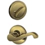 Schlage Lasalle Left Handed Interior Pack Lever from the J-Series (Formerly Dexter) - Exterior Handleset Sold Separately Antique Brass