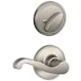 Schlage Lasalle Right Handed Interior Pack Lever from the J-Series (Formerly Dexter) - Exterior Handleset Sold Separately Satin Nickel