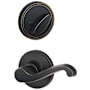 Schlage Lasalle Left Handed Interior Pack Lever from the J-Series (Formerly Dexter) - Exterior Handleset Sold Separately Aged Bronze