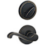 Schlage Lasalle Right Handed Interior Pack Lever from the J-Series (Formerly Dexter) - Exterior Handleset Sold Separately Aged Bronze
