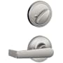 Schlage Marin Single Cylinder Interior Pack Handleset from the J-Series (Formerly Dexter) - Exterior Handleset Sold Separately Satin Stainless Steel