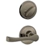 Schlage Torino Single Cylinder Interior Pack Handleset from the J-Series from the J-Series - Exterior Handleset Sold Separately Antique Pewter