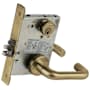 Schlage L-Series Commercial Grade 1 Mortise Keyed Entry Single Cylinder Storeroom Lock Door Lever Set Antique Brass