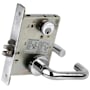 Schlage L-Series Commercial Grade 1 Mortise Keyed Entry Single Cylinder Storeroom Lock Door Lever Set Polished Chrome