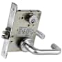 Schlage L-Series Commercial Grade 1 Mortise Keyed Entry Single Cylinder Storeroom Lock Door Lever Set Satin Chrome