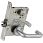 Schlage L-Series Commercial Grade 1 Mortise Keyed Entry Single Cylinder Storeroom Lock Door Lever Set Satin Stainless Steel